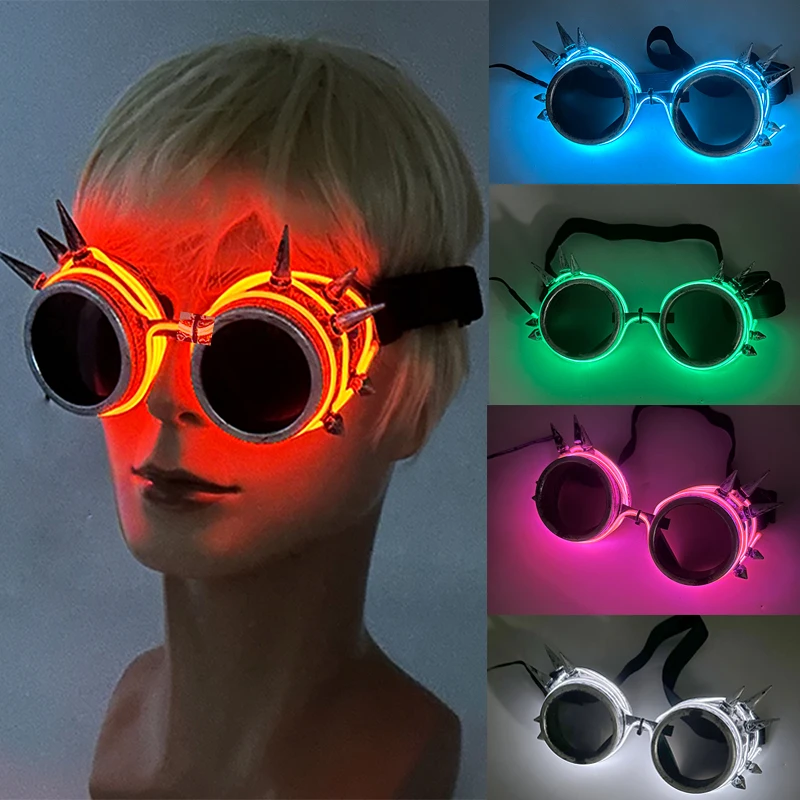 LED Spiked Rave Sunglasses